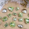 thumbnail image 4 of 60 piezas de diamantes de imitación verdes para uñas, gemas esmeralda para cristales de uñas, diamantes de imitación con parte posterior plana, diamantes de imitación para decoración de, 4 of 7