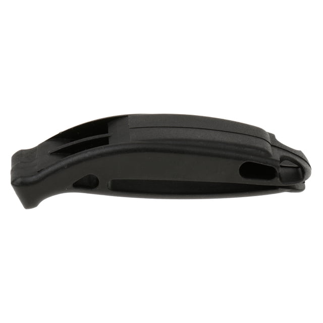 Silbato de plástico Sunnimix Camping senderismo supervivencia negro 70 * 20 mm