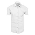 thumbnail image 5 of Guzom Men's Short Sleeve Button Down Shirt- Turndown Collar Casual Polyester Casual Mens Outside Dress Shirts White Size 2XL, 5 of 6