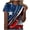 #9_Red, variant on Summer Save 4Th Of July Patriotic Shirt For Women Independence Day Tee Usa Flag Star Stripe Tops Regular Size Slim Fitted Tee Shirts Round Neck T-Shirts Rolled Sleeve Shirt Boho Beach Holiday Clothes