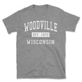 thumbnail image 1 of Woodville Wisconsin Classic Established Men's Cotton T-Shirt, 1 of 1
