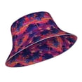 thumbnail image 2 of Kdxio Reflective Bucket Hat - Retro Palms Print Bucket Hat for Men,Women, 2 of 9