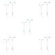 thumbnail image 2 of Monstrate Modelo de luz de pared, montaje de lámpara de cristal, iluminación, decoración del hogar con Pedestal de acero inoxidable, accesorio delicado A 5piezas Monstrate CBP232635, 2 of 4