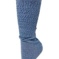 thumbnail image 6 of Long Cotton Lightweight Slouch Socks 3 PAIRS Captains Blue Boot Socks Size 9-11, 6 of 7