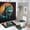 style-3yushi, variant on Colorful Lone Wolf 4 Piece Shower Curtain Sets, with Non-Slip Rugs, Toilet Lid Cover And Bath Mat, for BathroomDecorSet