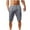 Dark Gray, variant on AherBiu Linen Short Men Elastic Waist Drawstring Sweatpants with Pockets Casual Summer Beach Lightweight Pants