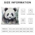 thumbnail image 5 of GOSMITH  Animal Throw Pillow Cushion Cover, Watercolor Panda Bear Wildlife Zoo Theme Art Image, Decorative Square Accent Pillow Case, White Beige, 5 of 5