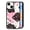 Cute Cat, variant on RSMTCI for iPhone 11 Case 6.1 IN,Purple Rose Gothic Skull Phone Case,Black