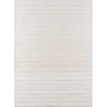 Momeni  Hand Woven Andes Rectangle Area Rug - Ivory - 7 ft. 9 in. x 9 ft. 9 in.