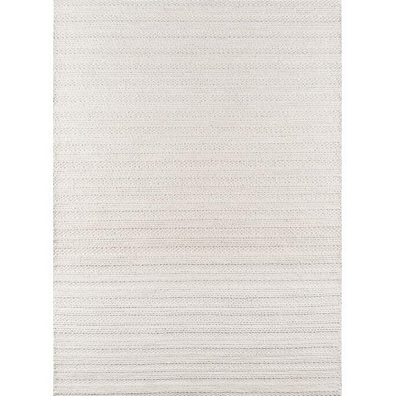 Momeni Andes Hand Woven Wool and Viscose Ivory Area Rug 2' X 3'