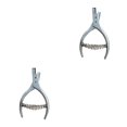 thumbnail image 1 of Billuyoard Metal 45N Pattern Notcher Handheld Professional Home Punch Pliers Tailor Sewing Anti-corrosive Hole Tool Nonslip 11*7.5 cm 2piezas Billuyoard CBP103766, 1 of 5