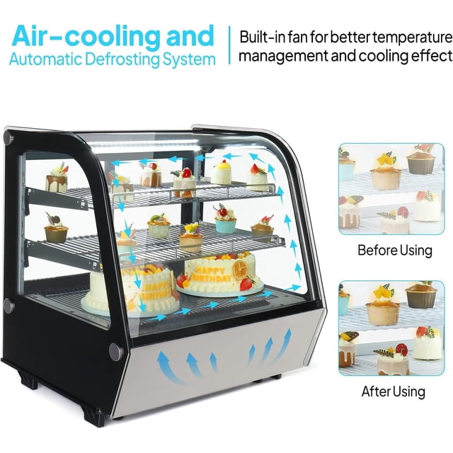 Zzistar Commercial Vitrine Réfrigérée en Acier Inoxydable 430