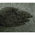 thumbnail image 4 of oneOone Viscose Chiffon Fabric Geometric Maze & Rabbit Animal Sashiko Printed Fabric 1 Yard 42 Inch Wide, 4 of 4