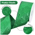 thumbnail image 3 of Cinta RIBBOOO con purpurina verde navideña de 6,35 cm x 9,14 m, arpillera, 3 of 6