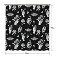 thumbnail image 5 of Snake and Hand Gothic Pattern Modern Waterproof Shower Curtain Set with 12 Hooks, Washable Decorative Bathroom Shower Curtain, 5 of 6