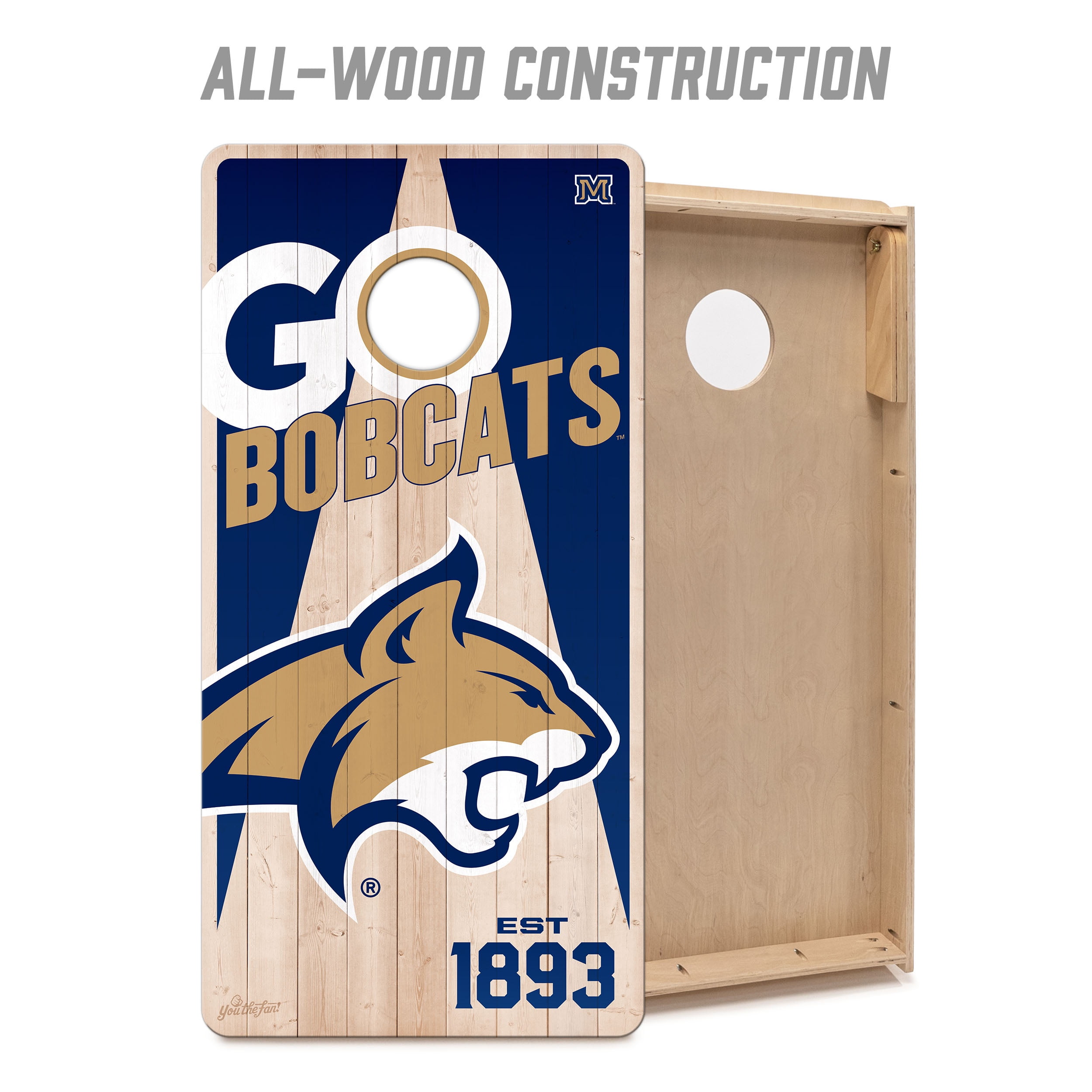YouTheFan NCAA Montana State Bobcats 2' x 4' Cornhole Game No Bags