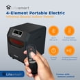 thumbnail image 2 of Lifesmart 4-Element Quartz Infrared Portable Electric Room Heaters (2 Pack), 2 of 10