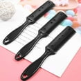 thumbnail image 5 of Peine fino de 4 Uds., maquinilla de afeitar de doble cara, peine para afeitar el pelo, peine de peluquería, afeitadora para mujer, corte para adelgazar el cabello, 5 of 5