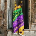 thumbnail image 2 of QATAINLAV Ladies Sleeveless Romper Comfy Adjustable Straps Mardi Gras Overalls Fashion Carnival Print Jumpsuit Cotton Linen One Piece Pants Multicolor XXL Lightning Prime Today, 2 of 6