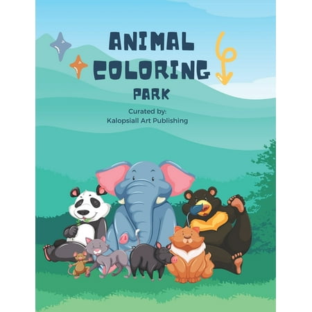 Fun Animal Coloring Book: Animal Coloring Park (Paperback)