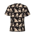 thumbnail image 6 of Vsdgher French Bulldog Print Men's Dry Fit Mesh Athletic Shirts Moisture Wicking Tennis T-Shirt Tops, 6 of 9