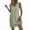 Green, variant on Vivianyo HD Women's Casual Sleeveless Shift Dress, V-Neck Linen-Blend Mini Dress with Pockets, Women's Beige, Sizes S-2XL