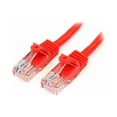 thumbnail image 2 of StarTech.com Cat5e Patch Cable with Snagless RJ45 Connectors - 10 ft - M/M - Red (45PATCH10RD) - Patch cable - RJ-45 (M) to RJ-45 (M) - 3 m - UTP - CAT 5e - snagless - red, 2 of 2