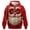 White Red, variant on Rebaike Santa Face Christmas Hoodie for Men Women, Funny Holiday Pullover Sweatshirt with Beard Glasses Graphic, Ugly Xmas Party Unisex Winter Casual Hoodie Gift