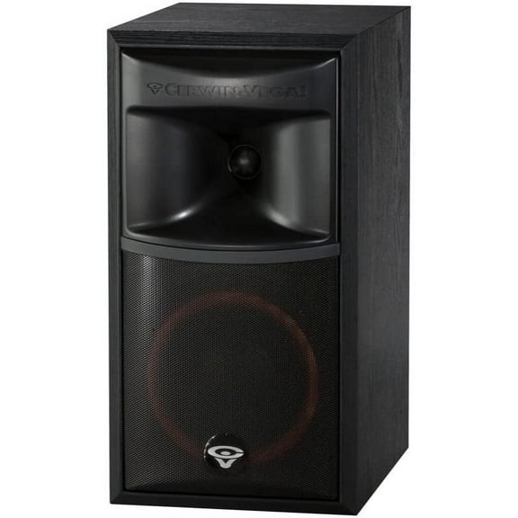 Cerwin-Vega XLS-6 2-Way Home Audio Bookshelf Speaker (Each, Black)
