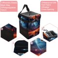 thumbnail image 2 of Galactic Space Foldable Car Garbage Can with Lid, Leak-Proof & Hanging Storage Bag - Trash Can for Car, 2 of 6