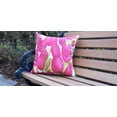 thumbnail image 2 of Simply Daisy, 20" x 20" Sunset Tulip Red Floral DecorativeOutdoor Pillow, 2 of 2