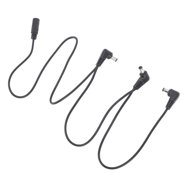 Cable de fuente de alimentación para Pedal de guitarra, Cable adaptador de corriente para Pedal con efecto de aislamiento de ruido, núcleo de cobre de PVC de 1 a 3 vías