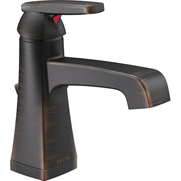 Delta Faucet Robinet de Salle de Bain à une Poignée Ashlyn avec Technologie Diamond Seal et Assemblage de Drainage en Métal, Bronze Vénitien 564-RBMPU-DST