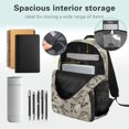thumbnail image 6 of HUIACONG Camouflage Fish Print Kids Backpack Water Resistant Lightweight Multi Pockets Adjustable Cushioned Shoulder Straps for Boys Girls Elementary Students Daily Use Travel, 6 of 7