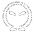 thumbnail image 1 of Cadena para Silla Hamaca JACNITAD 44 cm Paquete de 2 con 4 Mosquetones 300 kg, 1 of 7