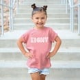thumbnail image 3 of Floral Eight Birthday Shirt for Girls Cute Children's Flower Theme Birthday Party Outfit Mauve Shirt Youth Medium, 3 of 4