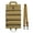 Color:khaki, variant on Rolling Pouch Tool Organisers Bag with 4 Zipper Pockets Bag Multifunctional Tool Storage Professional Roll Organizer