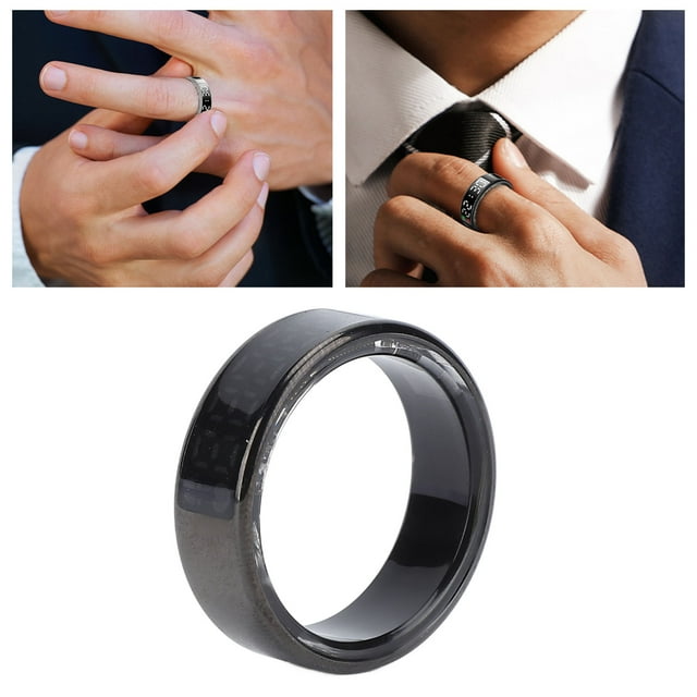 Smart Smart Ring with Screen Various Sports Modes IP68 Water Proof Stainless Steel Smart Fitness Tracker Ring