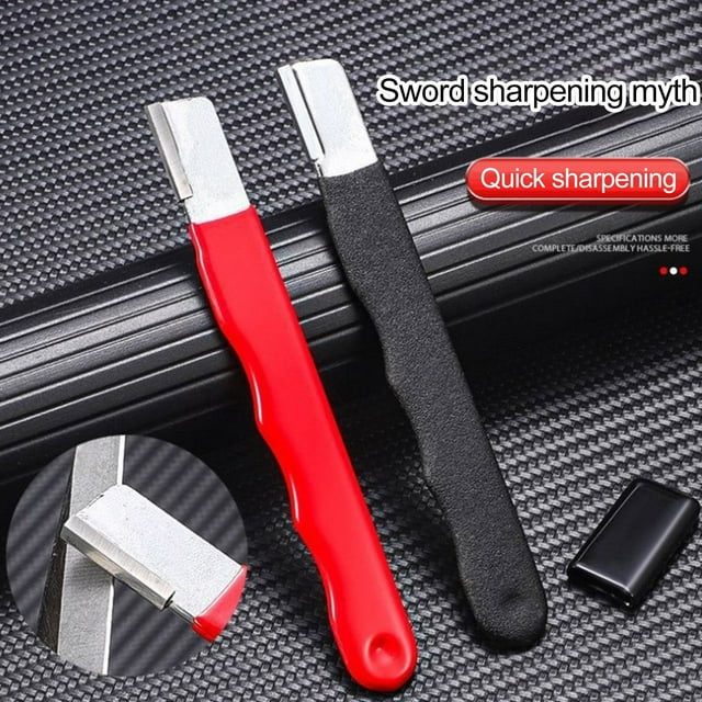 YAOMOBB Easy Carry Knife Sharpener Outdoor Portable Scissor Sharpener with Non Slip Handle Ergonomic Compact Size Portable Garden Tool Sharpener Stone
