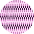 thumbnail image 1 of Ahgly Company Indoor Round Solid Pink Modern Area Rugs, 3' Round, 1 of 4