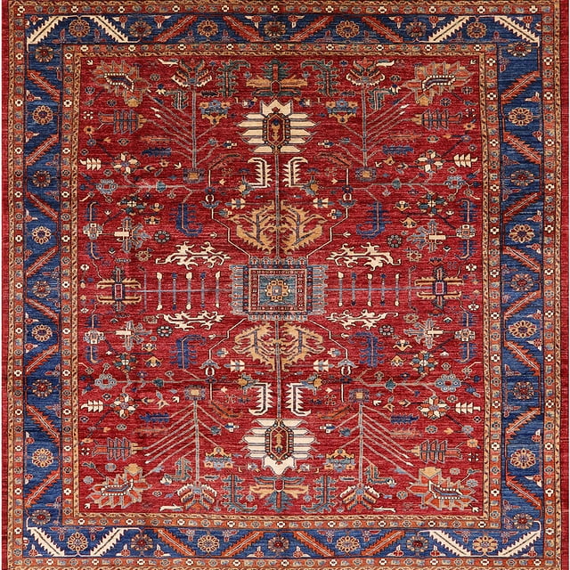 Ahgly Tapis d'Intérieur Lavable en Machine Carré Industriel Moderne Rose Poussière Violet, 6 Pieds Carré