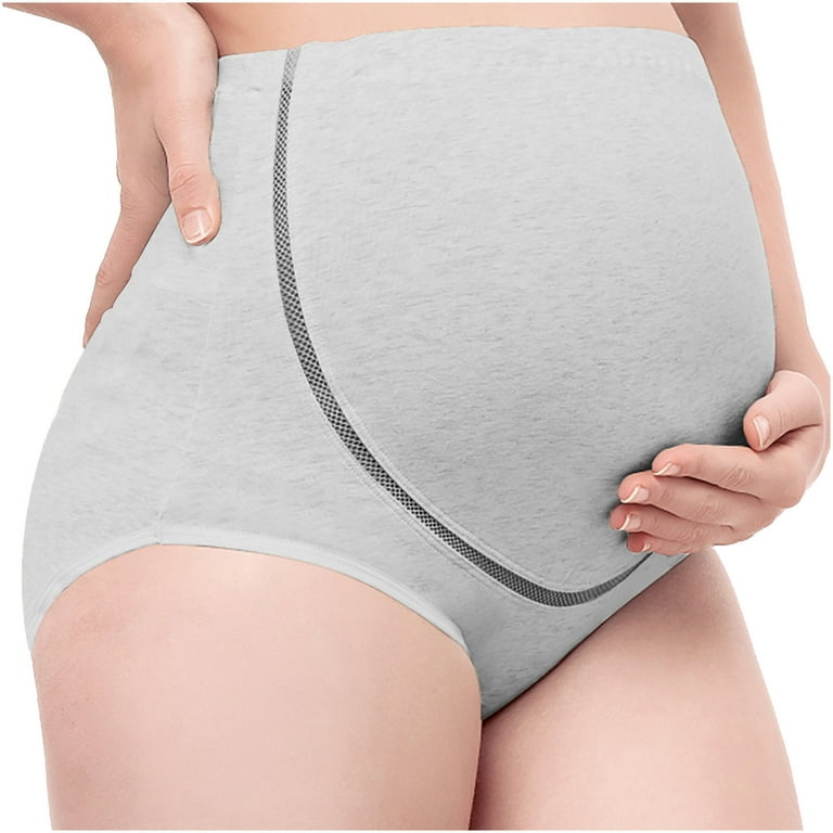 HUPOM Bladder Control Underwear For Women Panties In Clothing High Waist  Activewear Tie Maternity Waist Gray XL 