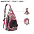 thumbnail image 2 of Waterproof Hiking Backpack Sling Bag for Women – Lightweight Crossbody Bag with Adjustable Strap, Multipurpose Chest Bag for Travel & Outdoor Adventures – Mandala Zen Geometric Design, 2 of 4