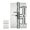 Color steel silver, variant on Heavy Duty Stainless Steel Auto Closing Hinge with Adjustable Tension & Smooth Quiet Operate for Furniture Door