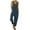 Blue, variant on JGTDBPO Jumpsuits For Women Casual Fashion Ethnic Style Solid Overalls Jumpers With Buttons Pocket 2023 Baggy Cotton And Linen Jumpsuit