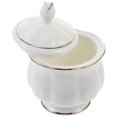thumbnail image 3 of Ceramic Sugar Bowl with Lid Candy Serving Plate Household Condiment Jar Sugar Container, 3 of 3