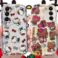 thumbnail image 2 of Funda de Hello Kitty para Samsung Galaxy, A33, A32, A31, A30, A20, A24, A23, A22, A21S, A20S, A14, A13, A12, 5G, A10S, A04E, A04, 4G, A03 Core Cover, 2 of 5