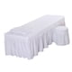 thumbnail image 5 of Juego de sábanas, fundas de almohada y fundas para taburetes para camilla de masaje cosmético, 185x70cm, color blanco. Ropa blanca, 5 of 8