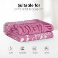 thumbnail image 4 of Custom Name Blanket for Kids Adults Personalized Blanket with Name Flannel Blanket Customized Name Blanket for Birthday Valentines Christmas Day (30x40, Pink), 4 of 6