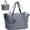 Grey, variant on Travel Duffel Bag for Spirit Airlines Personal Item Bag 18x14x8 Underseat Carry on Cabin Bags Underseat, Expandable Weekend Overnight for Women Men